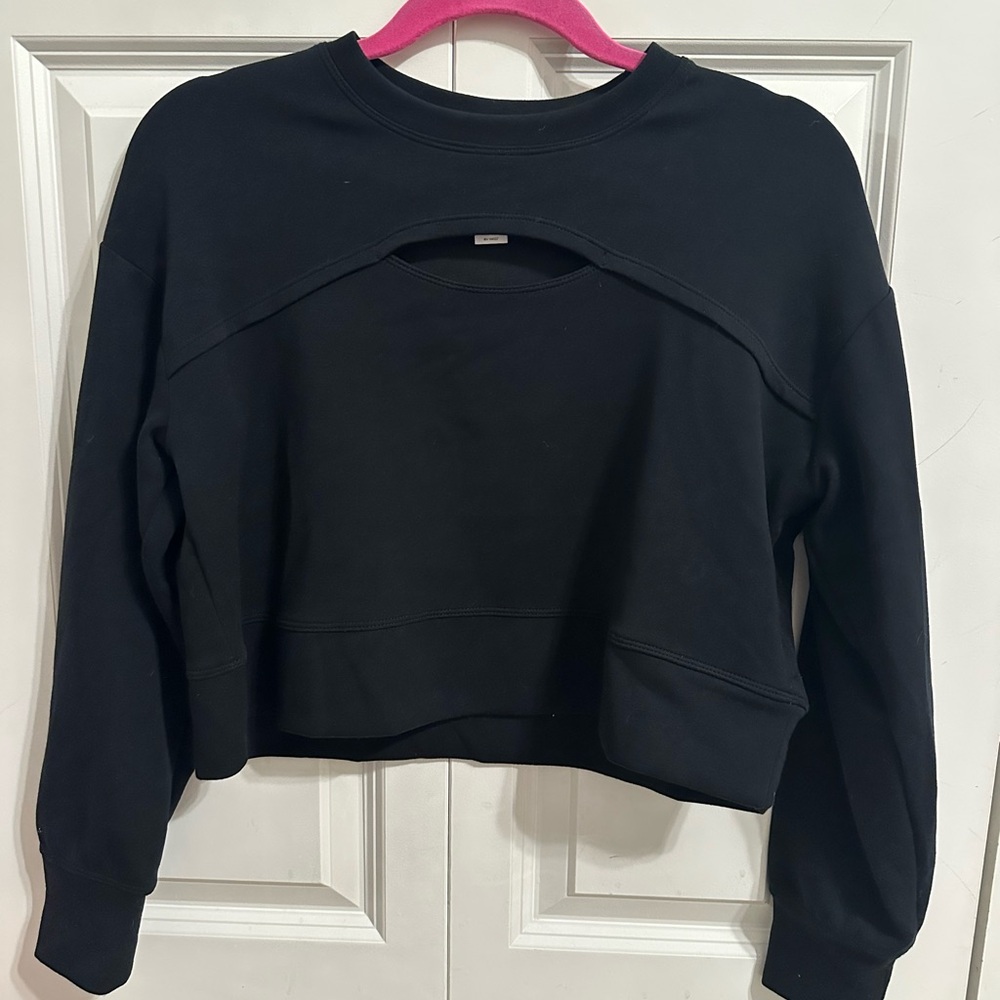 90 Degree By Reflex Black Cutout Sweatshirt